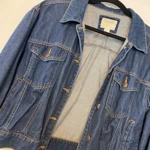 Forever 21 oversized jean jacket M